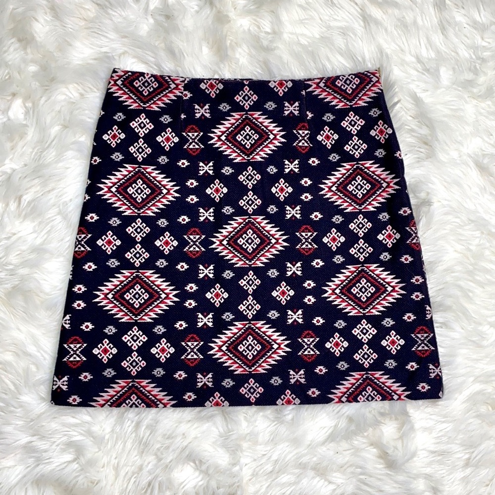 Karen Kane Aztec Pattern A-Line Skirt